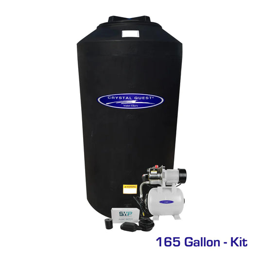 Crystal Quest Atmospheric Storage Tank Kits with Pump (165–500 GAL)