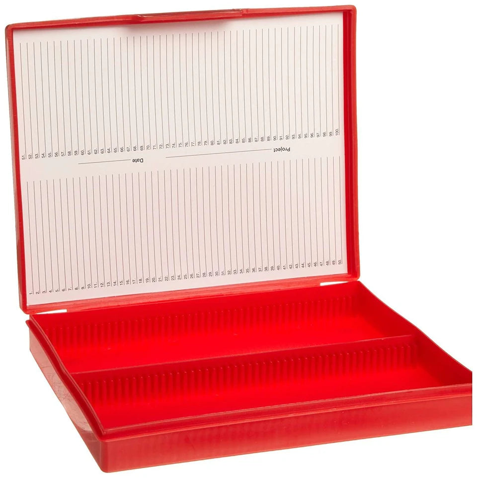 Heathrow Scientific 100-Place Microscope Slide Storage Box